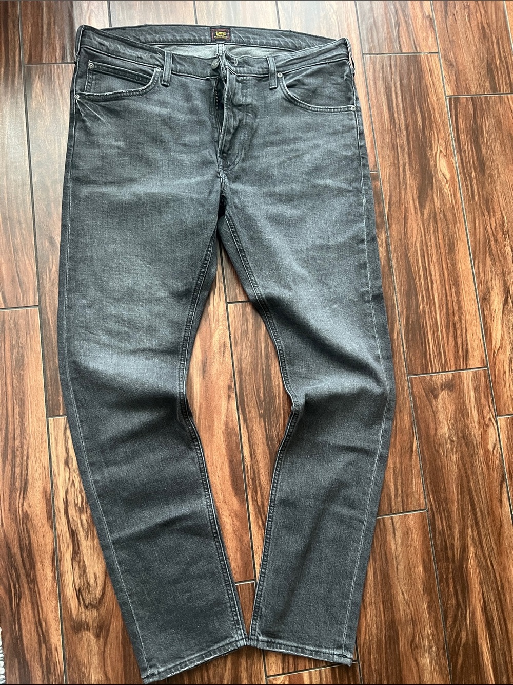Lee Men’s Slim Straight Euro Collection Jeans - Black Wash
